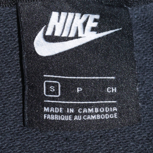 Nike Men's Black Small Pullover Crew Neck Logo Sweatshirt