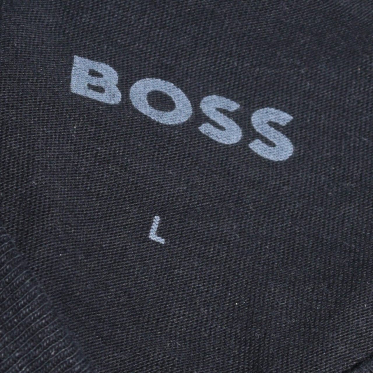 BOSS Men's Black V-Neck Cotton T-Shirt Size L Regular Fit