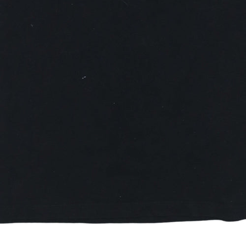 BOSS Men's Black V-Neck Cotton T-Shirt Size L Regular Fit