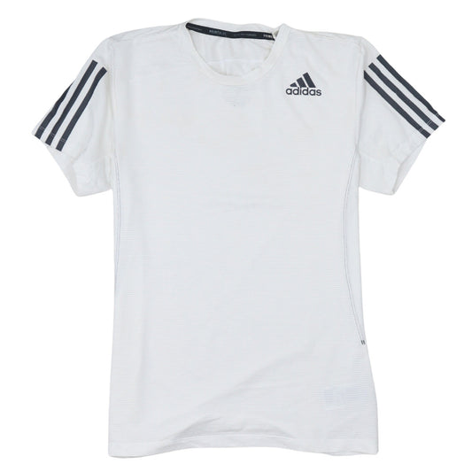 Adidas Men’s White S Primeblue Aeroready Short Sleeve Sports T-Shirt