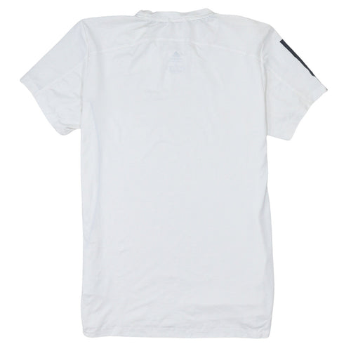 Adidas Men’s White S Primeblue Aeroready Short Sleeve Sports T-Shirt