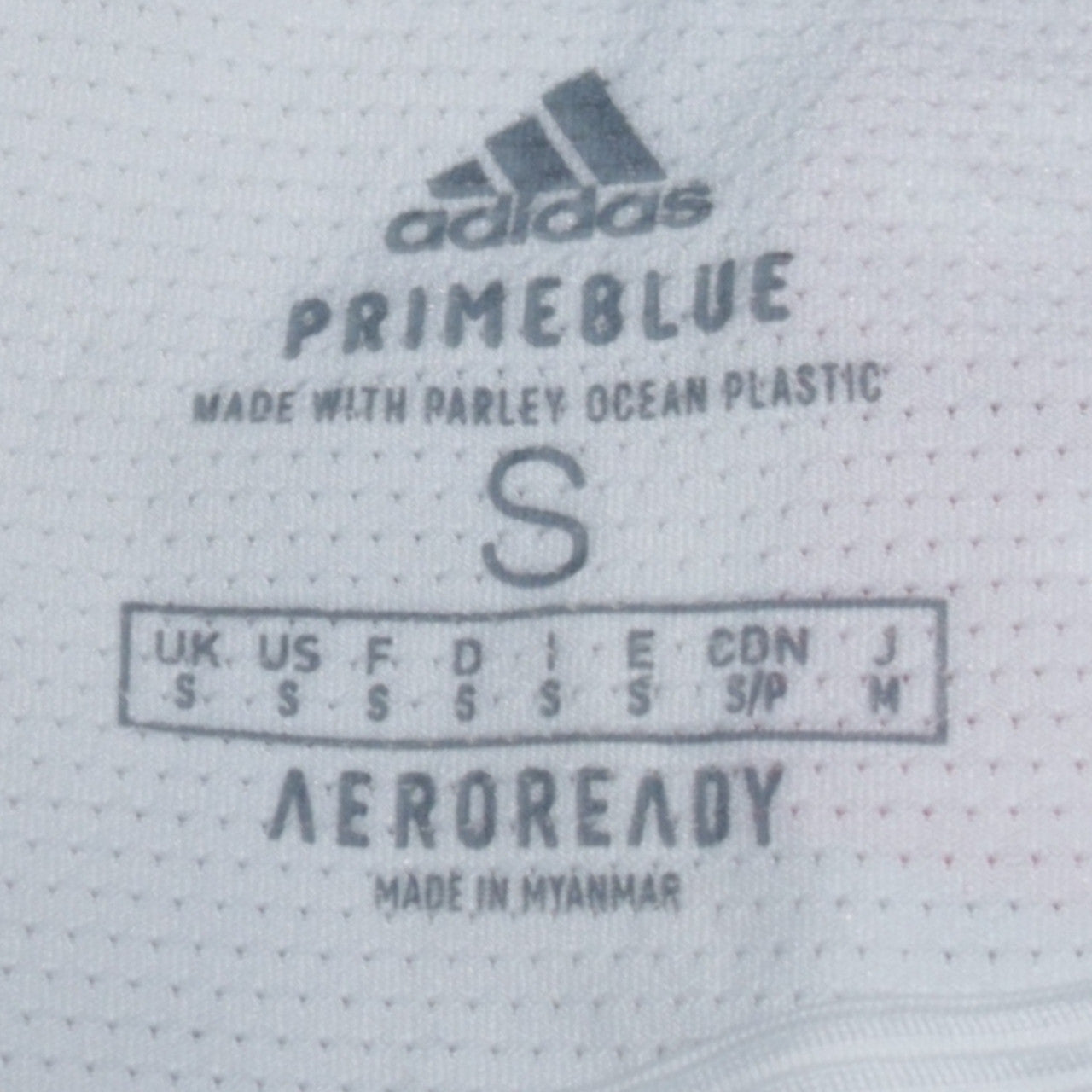 Adidas Men’s White S Primeblue Aeroready Short Sleeve Sports T-Shirt