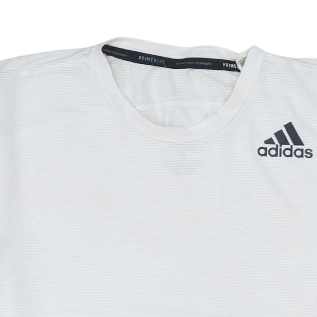Adidas Men’s White S Primeblue Aeroready Short Sleeve Sports T-Shirt