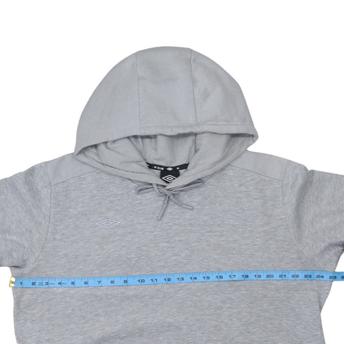 Umbro Mens Grey XL Pullover Hoodie Fleece Sweatshirt