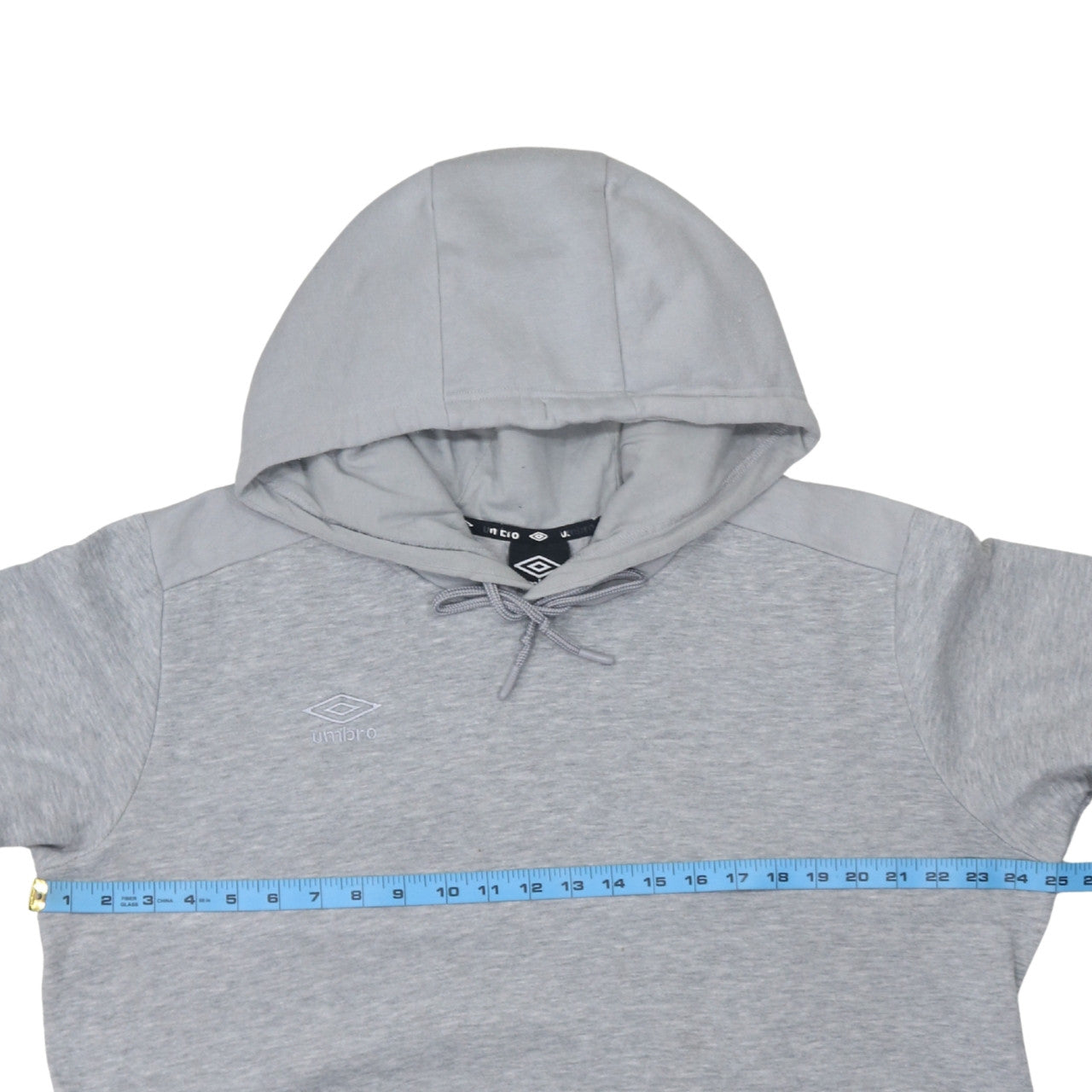Umbro Mens Grey XL Pullover Hoodie Fleece Sweatshirt