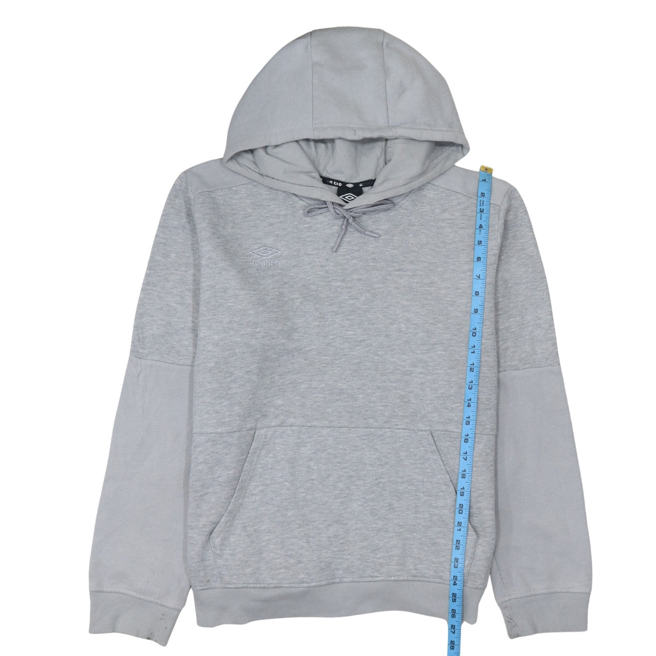 Umbro Mens Grey XL Pullover Hoodie Fleece Sweatshirt