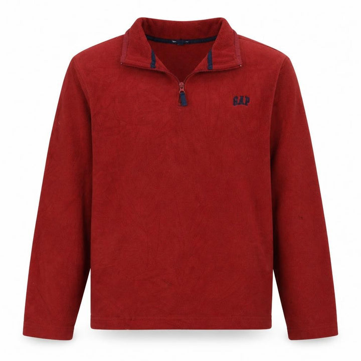 Gap Men’s Red 1/4 Zip Fleece Pullover Sweatshirt Size L