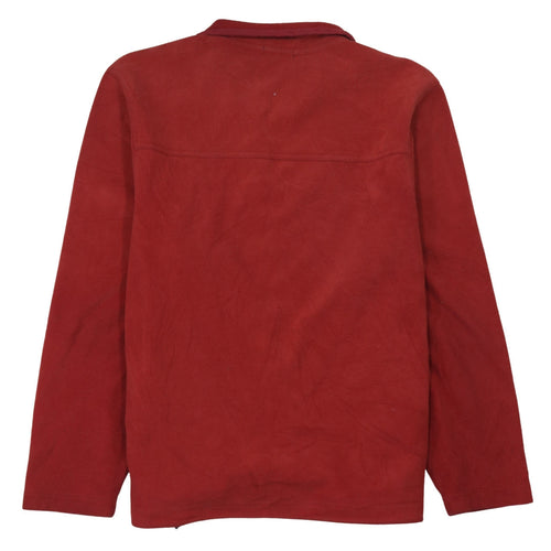 GAP Men’s Red 1/4 Zip Fleece Pullover Sweatshirt Size L