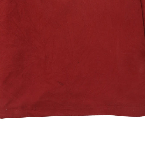 GAP Men’s Red 1/4 Zip Fleece Pullover Sweatshirt Size L