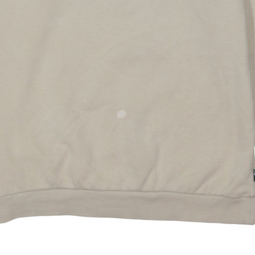 Puma Men’s Beige Crew Neck Pullover Sweatshirt Size S