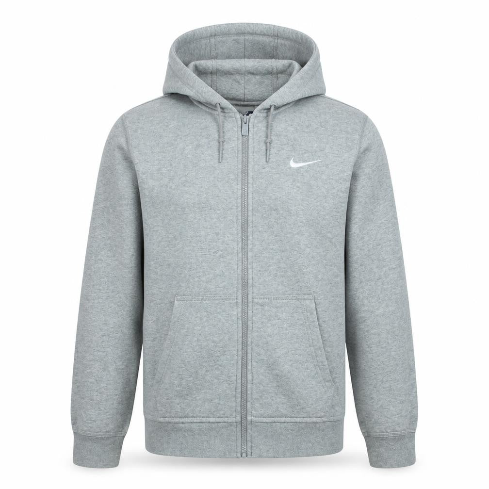 Nike Men's Grey Full Zip Hoodie Small Regular Fit Sportswear