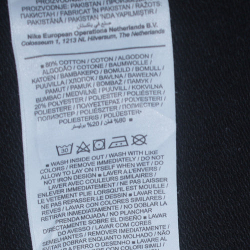 Nike Men's Black Small Crew Neck Pullover Sweatshirt