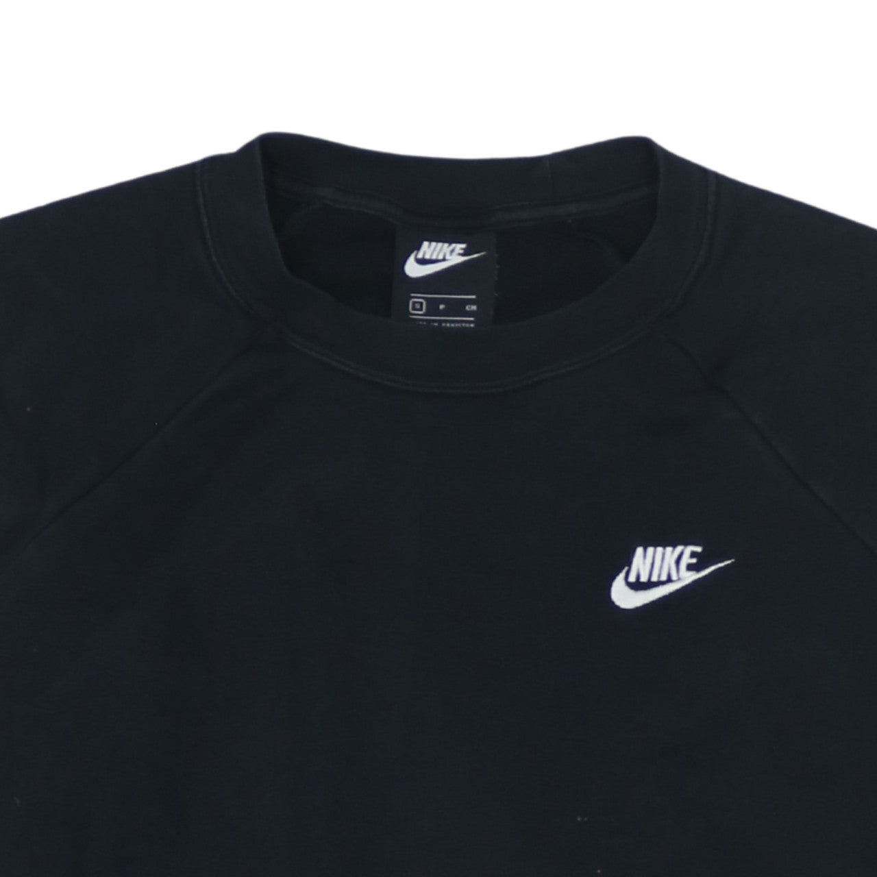 Nike Men's Black Small Crew Neck Pullover Sweatshirt