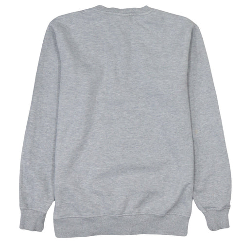Fila Men's Grey Pullover Sweatshirt Small Crew Neck Logo Athletic Fit