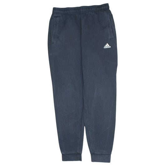 Adidas Men Black Jogger Sweatpants M Regular Fit Fleece Activewear