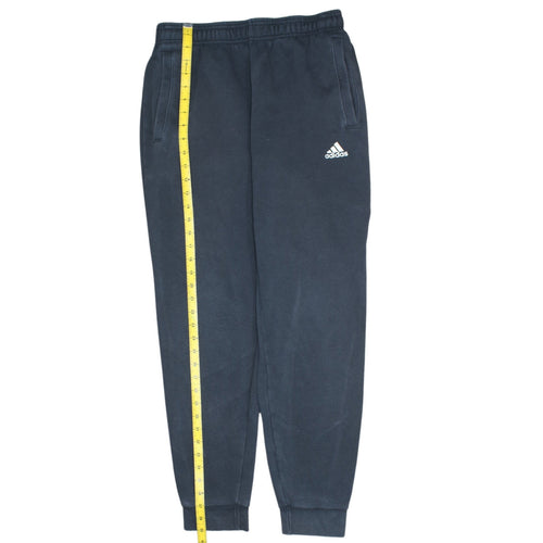 Adidas Men Black Jogger Sweatpants M Regular Fit Fleece Activewear