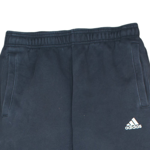 Adidas Men Black Jogger Sweatpants M Regular Fit Fleece Activewear