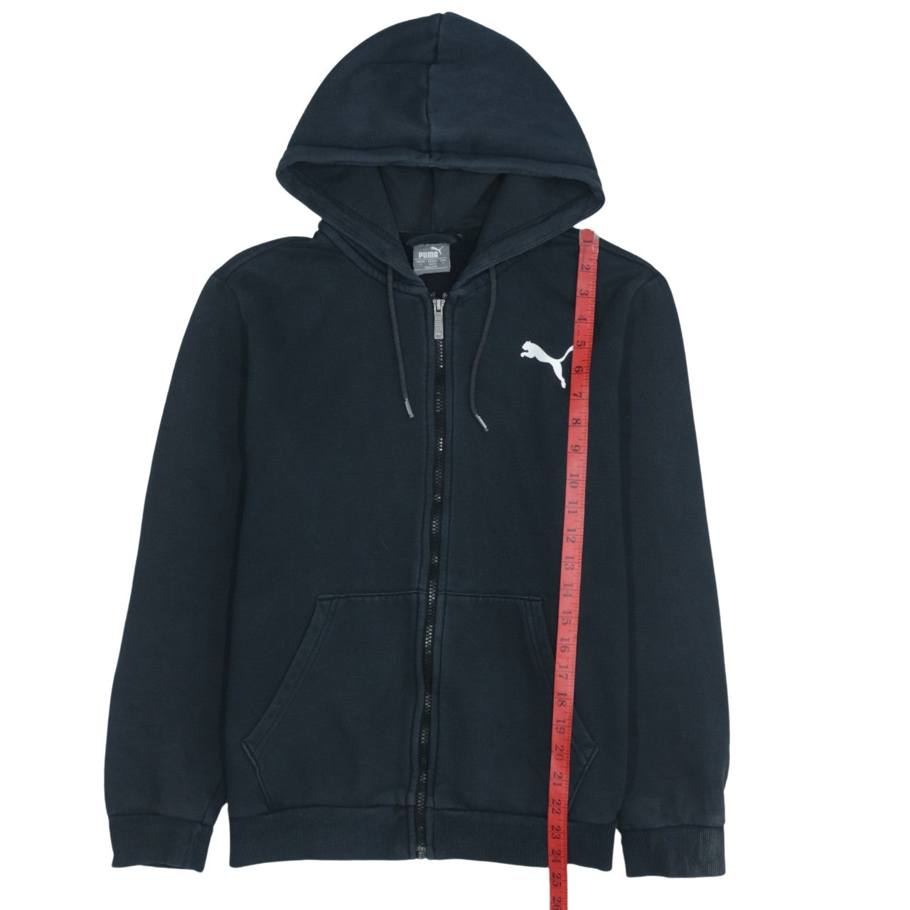 Puma Men's Black Full Zip Hoodie Size S Fleece Sportswear