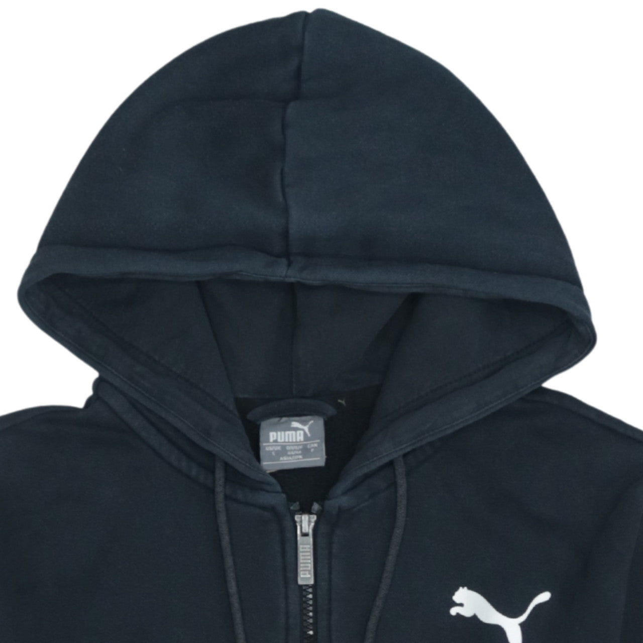 Puma Men's Black Full Zip Hoodie Size S Fleece Sportswear
