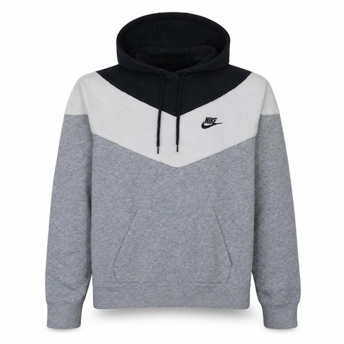 Nike Men's Grey Pullover Hoodie M Sports Fleece Sweatshirt