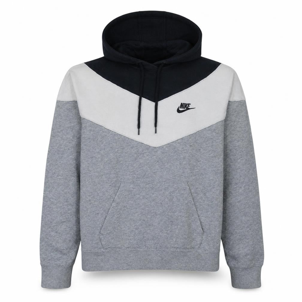 Nike Men's Grey Pullover Hoodie M Sports Fleece Sweatshirt