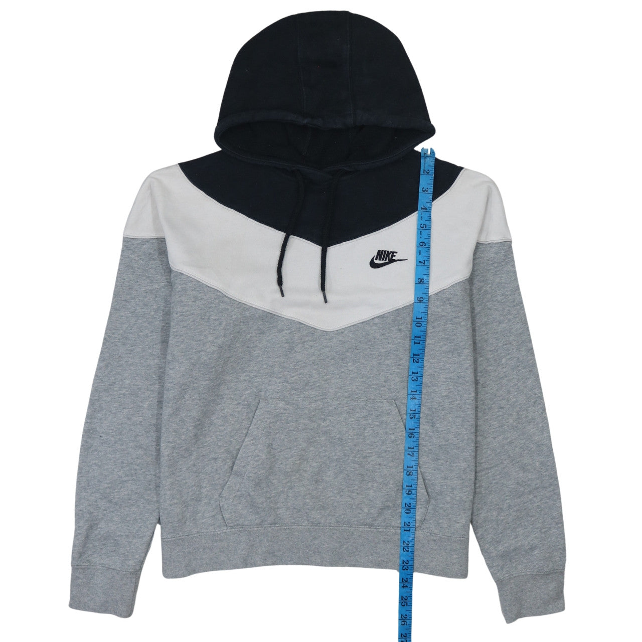 Nike Men's Grey Pullover Hoodie M Sports Fleece Sweatshirt