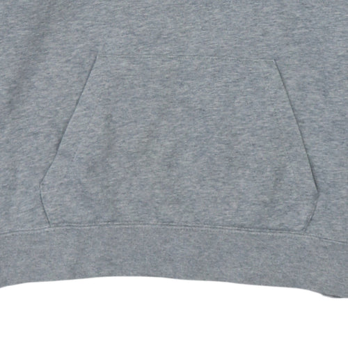 Nike Men's Grey Pullover Hoodie M Sports Fleece Sweatshirt