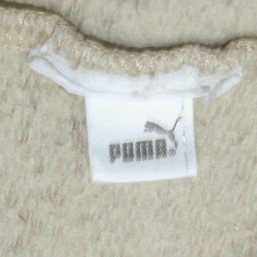 Puma Women's Beige Crew Neck Pullover Sweatshirt Size 16