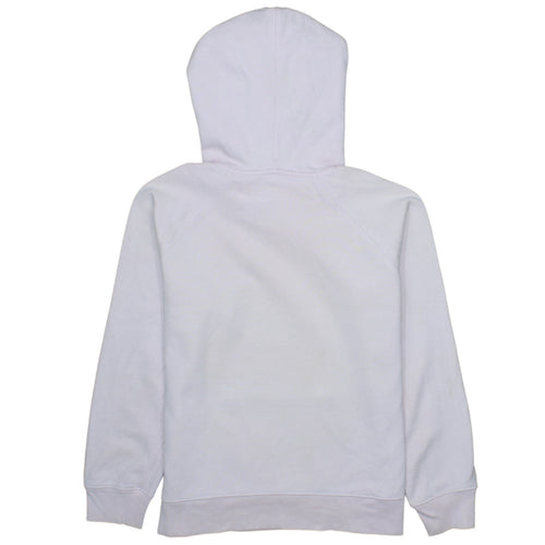 Levi's Women White Pullover Hoodie S Logo Print Casual Cotton Blend