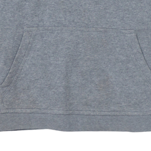 Nike Boys Grey Pullover Hoodie L 147-158cm Cotton Blend Fleece Sweatshirt
