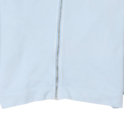 Levi's Women Light Blue Full Zip Hoodie Small Cotton Fleece