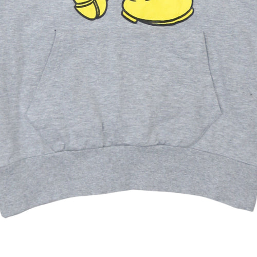 Disney Women’s Grey & Black Mickey Mouse Pullover Hoodie Size 18