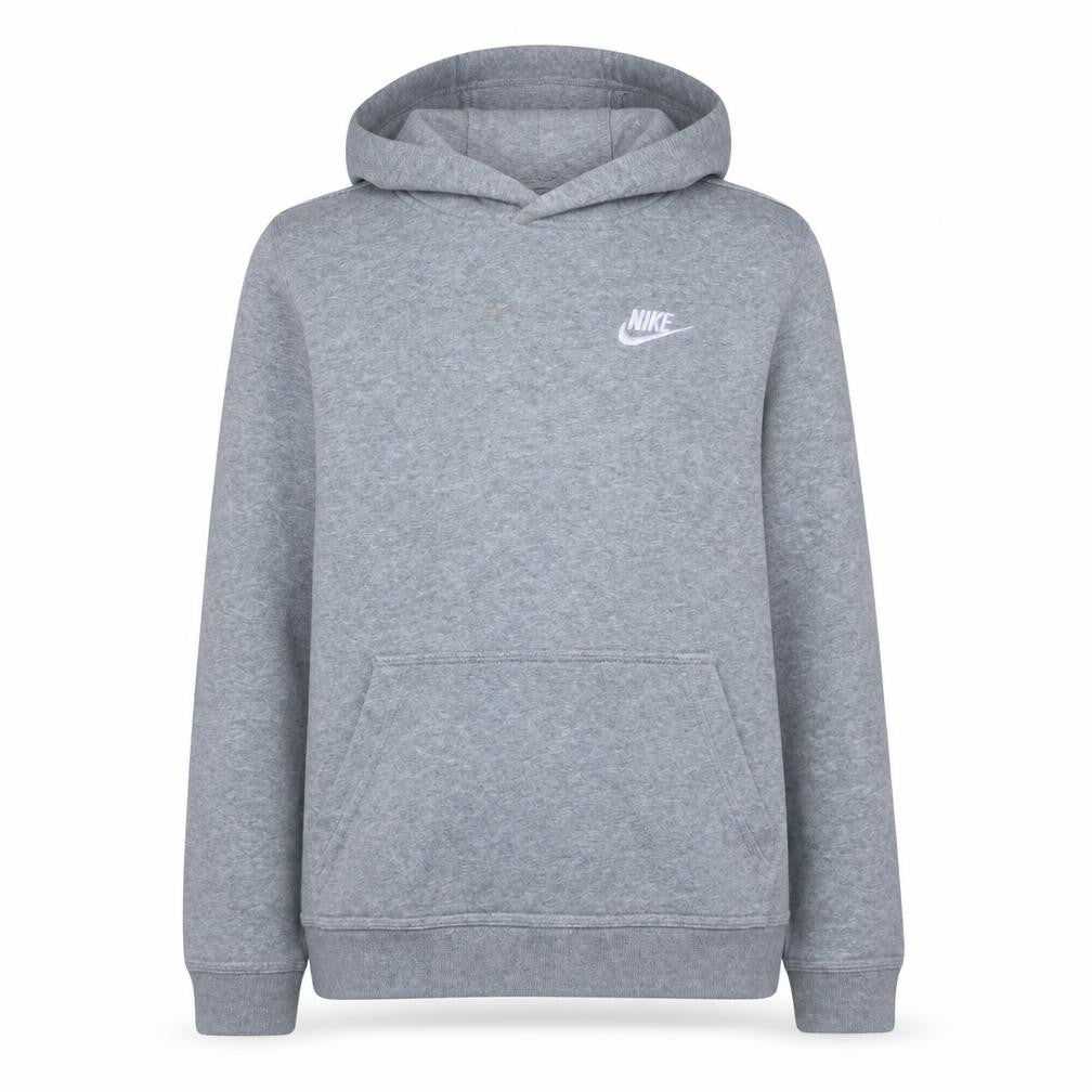 Nike Boys Grey Pullover Hoodie XL Fleece Casual Hooded Sweatshirt