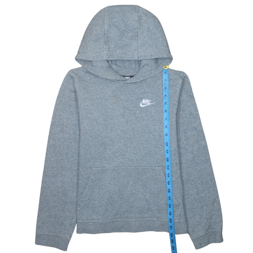 Nike Boys Grey Pullover Hoodie XL Fleece Casual Hooded Sweatshirt