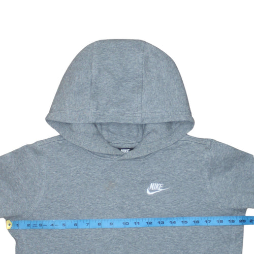 Nike Boys Grey Pullover Hoodie XL Fleece Casual Hooded Sweatshirt