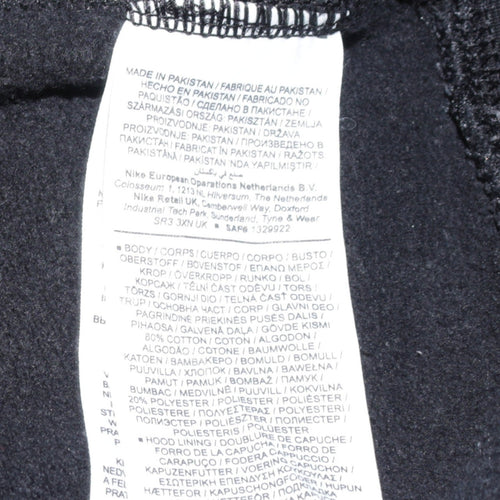Nike Men's Black Pullover Hoodie S Fleece Sportswear