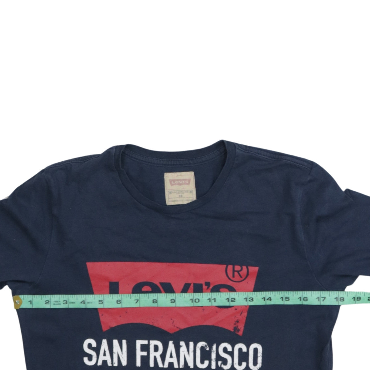 Levi's Boys Blue Long Sleeve Logo T-Shirt Size 16 Years Regular Fit