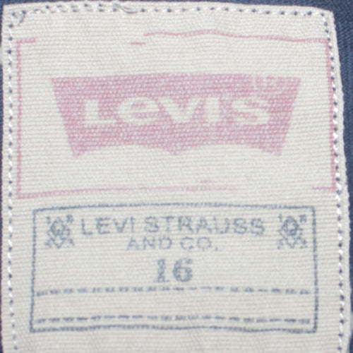 Levi's Boys Blue Long Sleeve Logo T-Shirt Size 16 Years Regular Fit