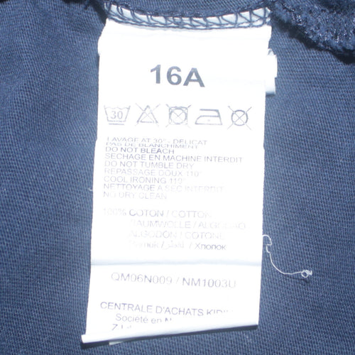 Levi's Boys Blue Long Sleeve Logo T-Shirt Size 16 Years Regular Fit