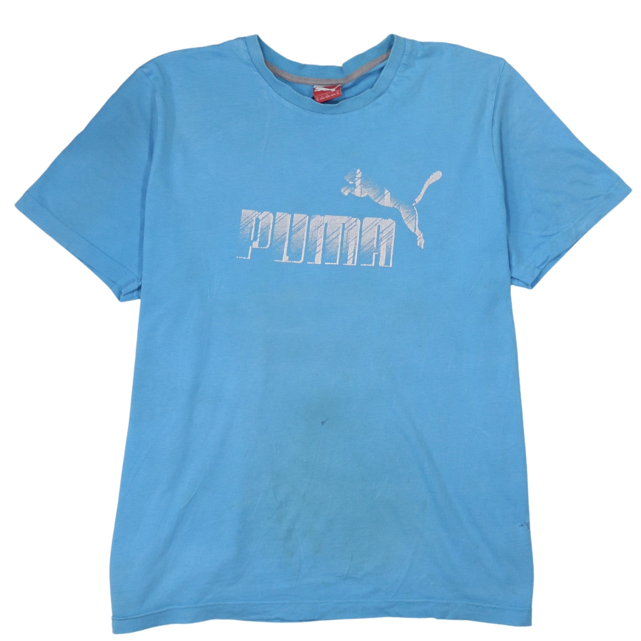 Puma Men's Blue XL Graphic Logo Sports T-Shirt