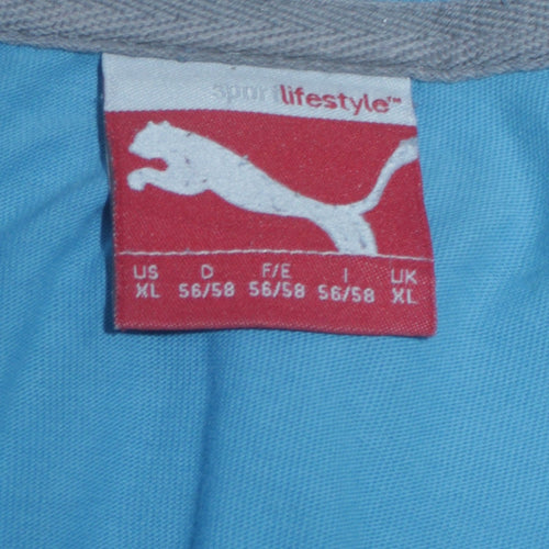 Puma Men's Blue XL Graphic Logo Sports T-Shirt