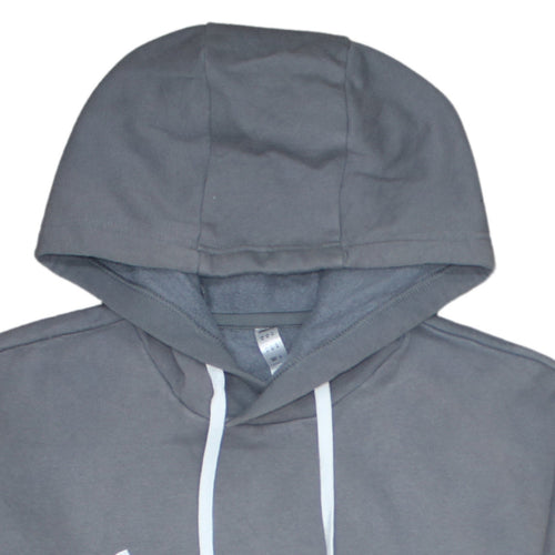 Adidas Mens Grey Pullover Hoodie M Sports Fleece Logo Sweatshirt
