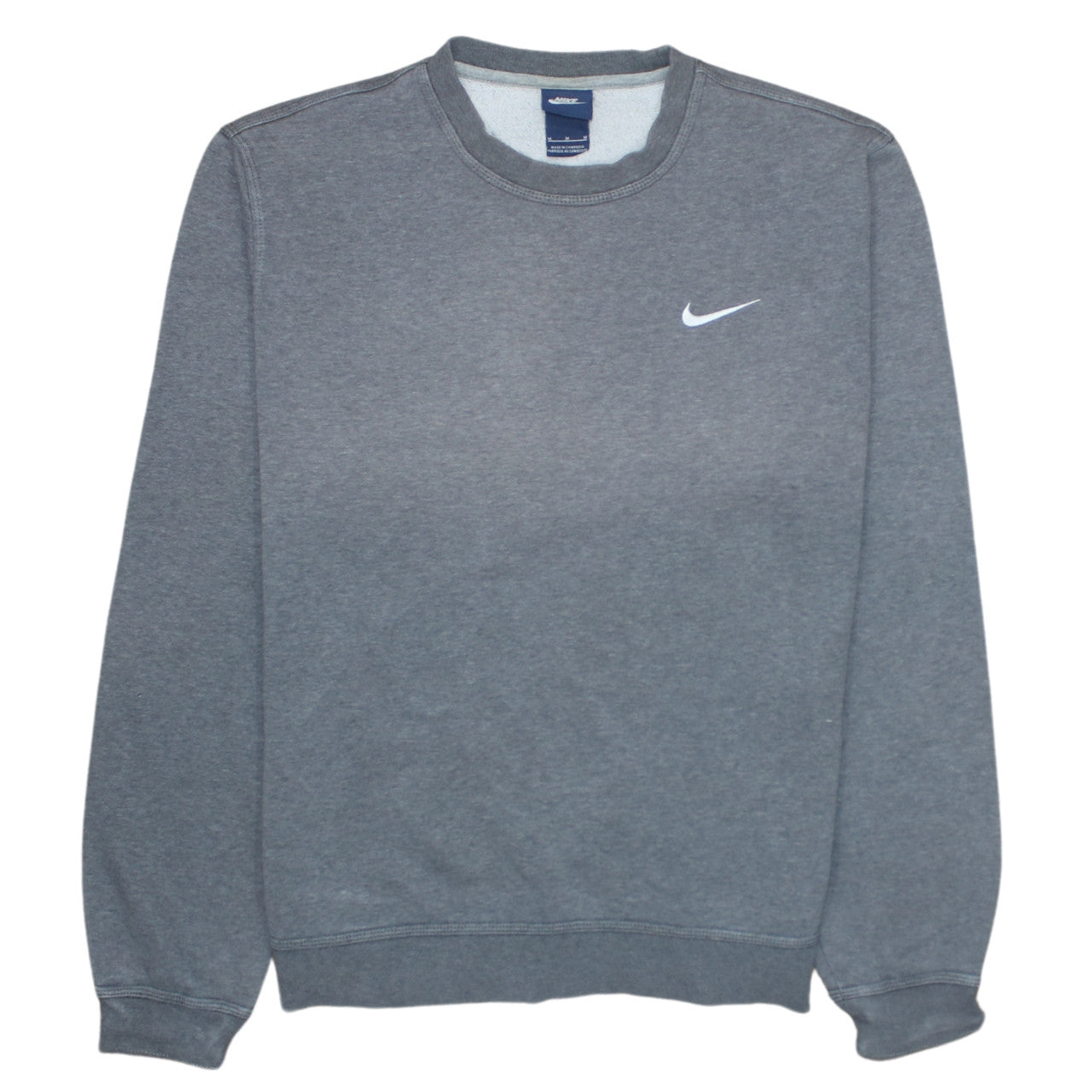 Nike Men’s Grey Crew Neck Pullover Sweatshirt Size M