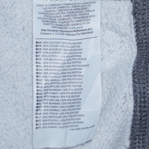 Nike Men’s Grey Crew Neck Pullover Sweatshirt Size M