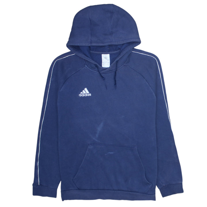 Adidas Men’s Blue Pullover Hoodie Medium Sports Fleece