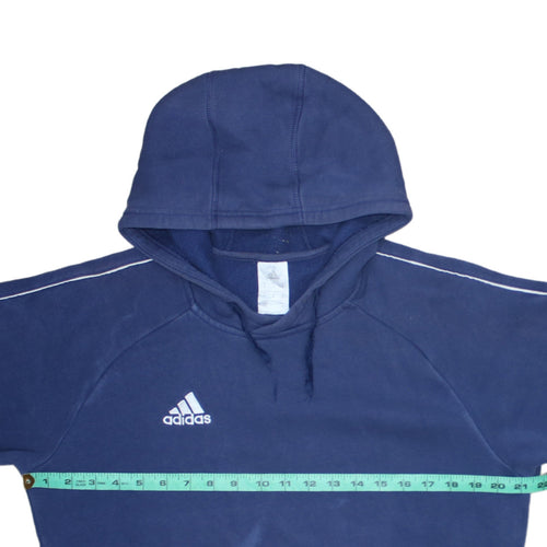 Adidas Men’s Blue Pullover Hoodie Medium Sports Fleece