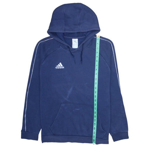 Adidas Men’s Blue Pullover Hoodie Medium Sports Fleece