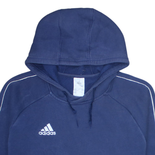 Adidas Men’s Blue Pullover Hoodie Medium Sports Fleece
