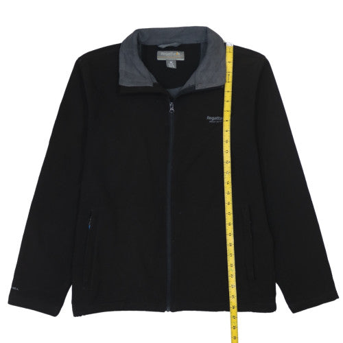 Regatta Men Black Fleece Jacket M UK40 Zip Pockets Lined Outdoor