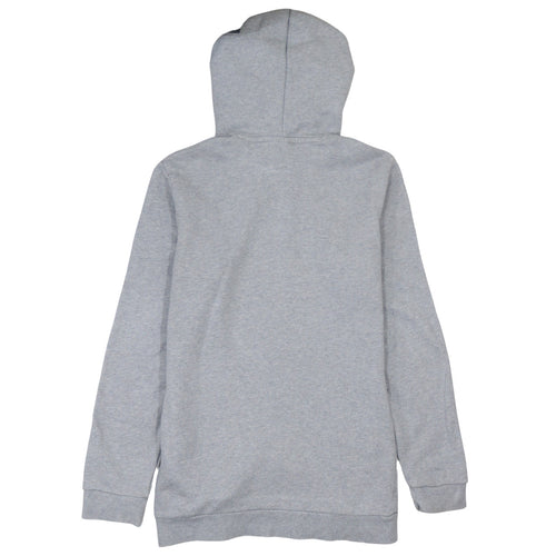 adidas Mens Grey Pullover Hoodie S Regular Fit Sports Logo Sweatshirt